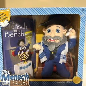 Mensch on a Bench Book and doll set